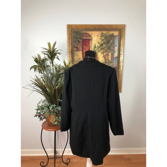 Monroe & Main Women Size 16 Longline Black Blazers and Duster Coat - Picture 3 of 8
